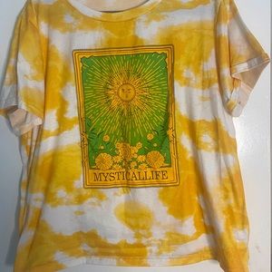 Bright Yellow Tye Dye T-Shirt